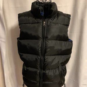 Gap Kids Unisex Black Puffer Vest with Full Zip